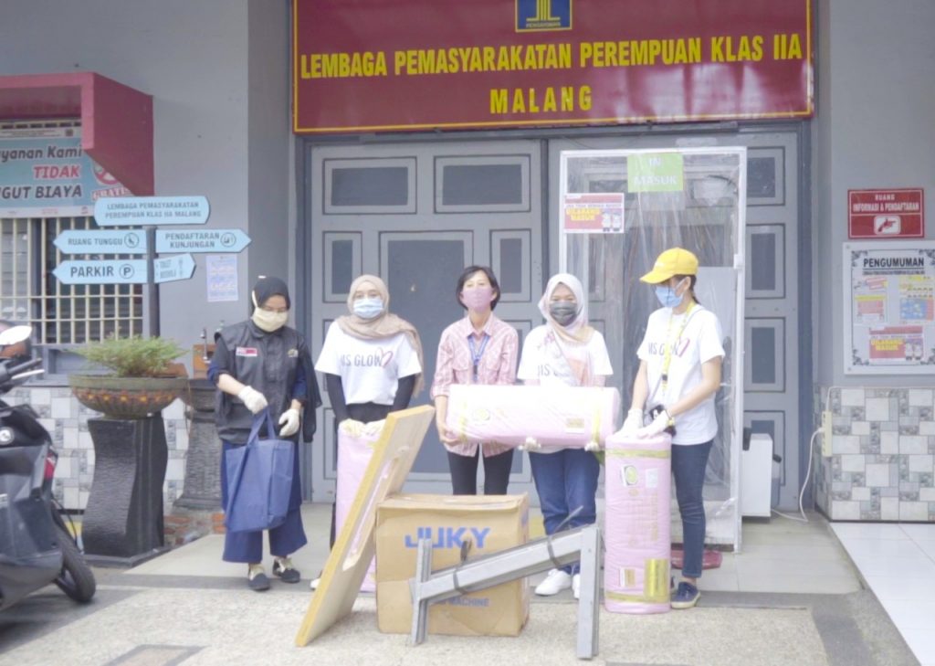 MS Glow dan ACT Berdayakan Warga Binaan Lapas, Produksi 10.000 Masker