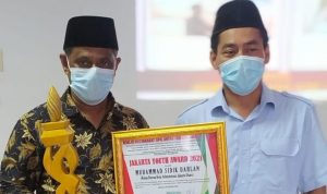 Ketua Dekot Jakut, Sidik Dahlan Raih  Penghargaan Jakarta Youth Award 2021
